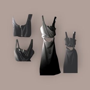 Bebe 2 piece black dress set💕